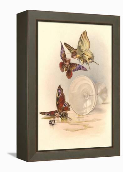 Drunken Butterflies-null-Framed Stretched Canvas