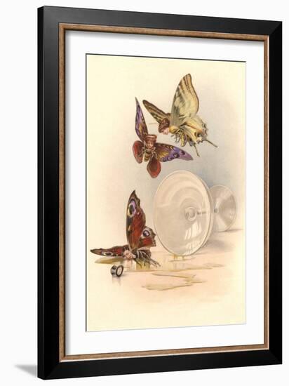 Drunken Butterflies-null-Framed Art Print