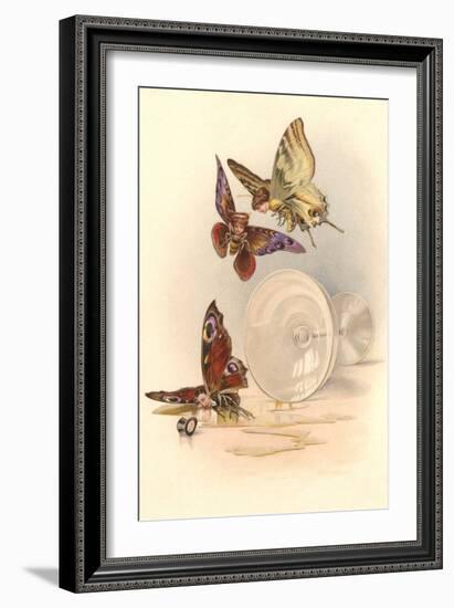 Drunken Butterflies-null-Framed Art Print