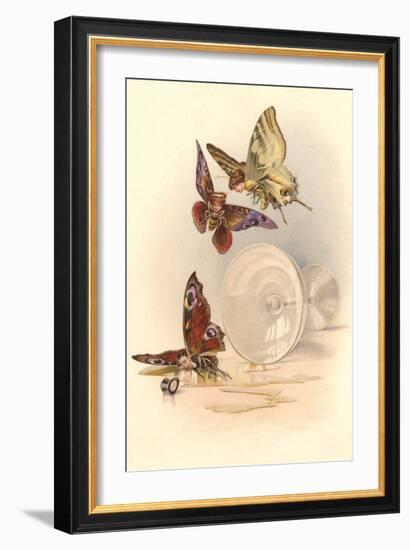 Drunken Butterflies-null-Framed Art Print