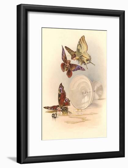 Drunken Butterflies-null-Framed Art Print