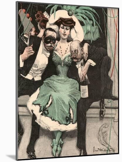 Drunken Carnival Goers-Ernst Heilemann-Mounted Art Print