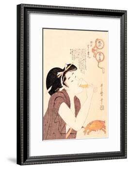 Drunken Courtesan-Kitagawa Utamaro-Framed Art Print