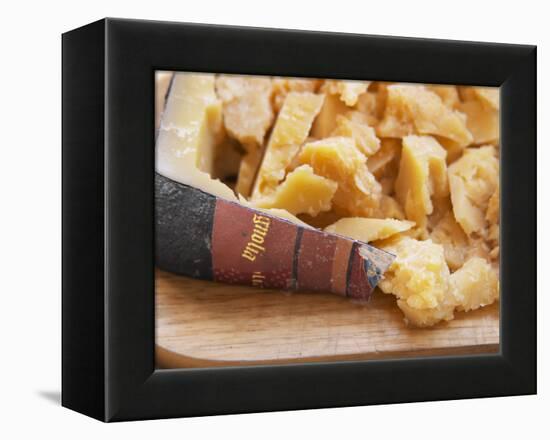 Dry Cheese on Cutting Board, Bodega Pisano Winery, Progreso, Uruguay-Per Karlsson-Framed Premier Image Canvas