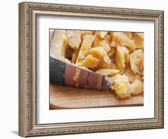 Dry Cheese on Cutting Board, Bodega Pisano Winery, Progreso, Uruguay-Per Karlsson-Framed Photographic Print