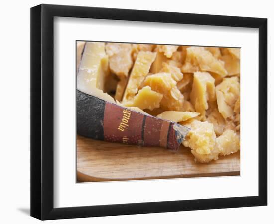 Dry Cheese on Cutting Board, Bodega Pisano Winery, Progreso, Uruguay-Per Karlsson-Framed Photographic Print