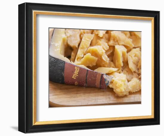 Dry Cheese on Cutting Board, Bodega Pisano Winery, Progreso, Uruguay-Per Karlsson-Framed Photographic Print