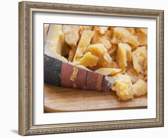 Dry Cheese on Cutting Board, Bodega Pisano Winery, Progreso, Uruguay-Per Karlsson-Framed Photographic Print