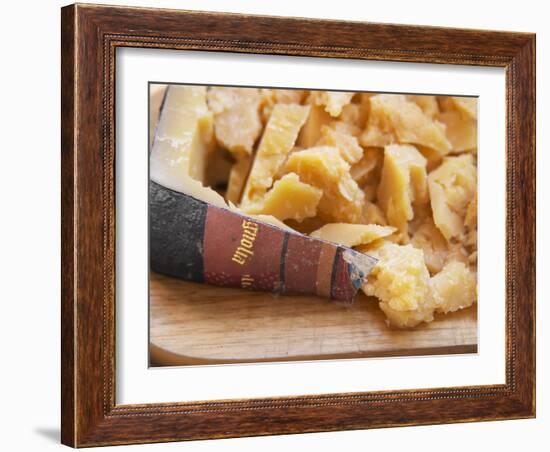 Dry Cheese on Cutting Board, Bodega Pisano Winery, Progreso, Uruguay-Per Karlsson-Framed Photographic Print