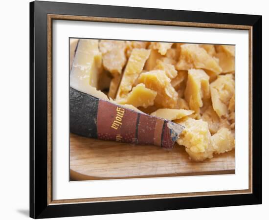 Dry Cheese on Cutting Board, Bodega Pisano Winery, Progreso, Uruguay-Per Karlsson-Framed Photographic Print