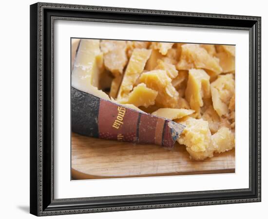 Dry Cheese on Cutting Board, Bodega Pisano Winery, Progreso, Uruguay-Per Karlsson-Framed Photographic Print