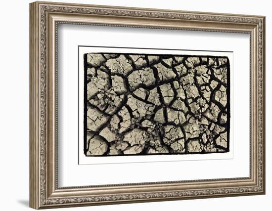 Dry, Cracked, Parched Earth in South Luangwa Valley National Park, Zambia-Paul Joynson Hicks-Framed Photographic Print