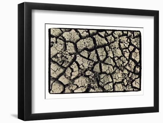 Dry, Cracked, Parched Earth in South Luangwa Valley National Park, Zambia-Paul Joynson Hicks-Framed Photographic Print