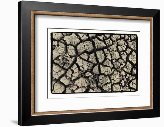 Dry, Cracked, Parched Earth in South Luangwa Valley National Park, Zambia-Paul Joynson Hicks-Framed Photographic Print