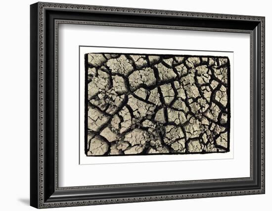 Dry, Cracked, Parched Earth in South Luangwa Valley National Park, Zambia-Paul Joynson Hicks-Framed Photographic Print