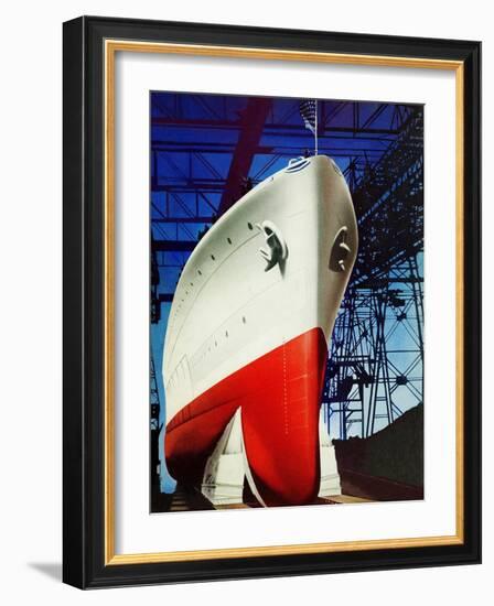 "Dry Dock," July 5, 1941-Arthur C. Radebaugh-Framed Giclee Print