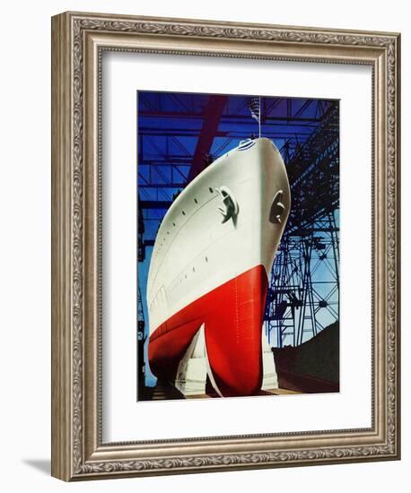 "Dry Dock," July 5, 1941-Arthur C. Radebaugh-Framed Giclee Print