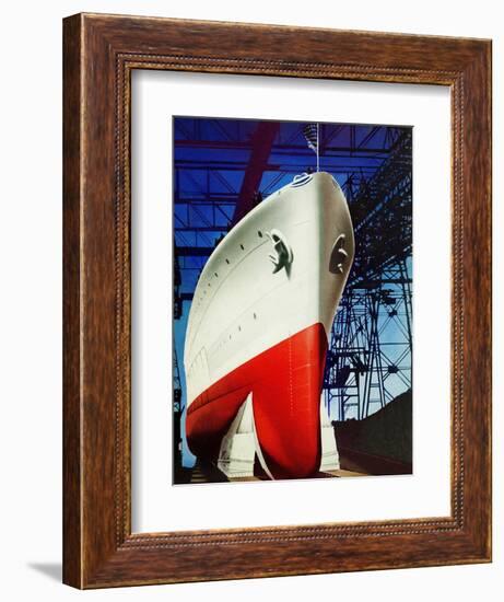 "Dry Dock," July 5, 1941-Arthur C. Radebaugh-Framed Giclee Print