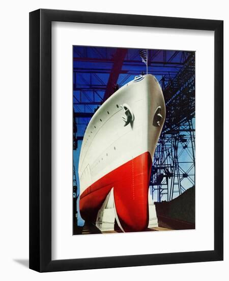 "Dry Dock," July 5, 1941-Arthur C. Radebaugh-Framed Giclee Print