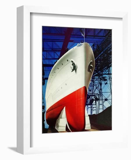 "Dry Dock," July 5, 1941-Arthur C. Radebaugh-Framed Giclee Print