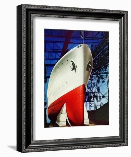 "Dry Dock," July 5, 1941-Arthur C. Radebaugh-Framed Giclee Print