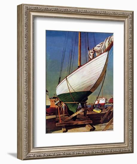 "Dry Dock," May 25, 1946-John Atherton-Framed Giclee Print