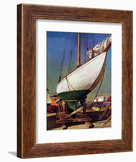 "Dry Dock," May 25, 1946-John Atherton-Framed Giclee Print