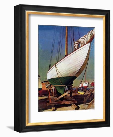 "Dry Dock," May 25, 1946-John Atherton-Framed Giclee Print