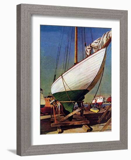 "Dry Dock," May 25, 1946-John Atherton-Framed Giclee Print