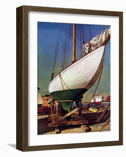 "Dry Dock," May 25, 1946-John Atherton-Framed Giclee Print