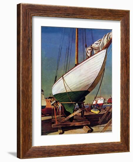 "Dry Dock," May 25, 1946-John Atherton-Framed Giclee Print