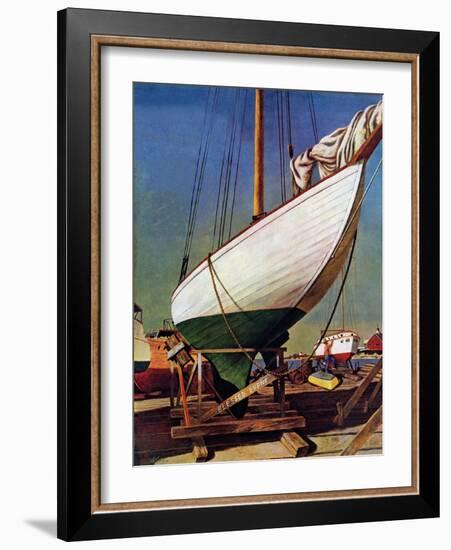 "Dry Dock," May 25, 1946-John Atherton-Framed Giclee Print