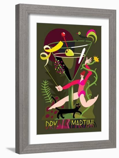 Dry Martini, 2017-Yuliya Drobova-Framed Giclee Print