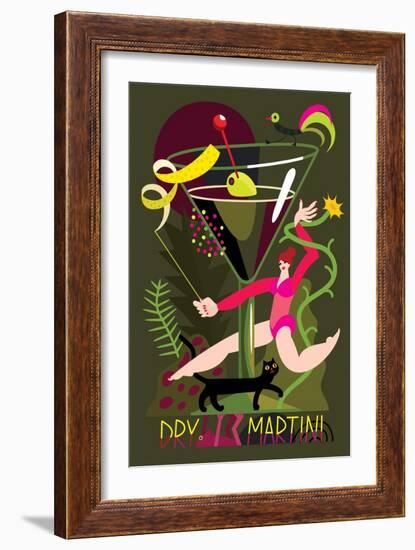 Dry Martini, 2017-Yuliya Drobova-Framed Giclee Print