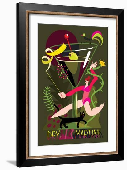 Dry Martini, 2017-Yuliya Drobova-Framed Giclee Print