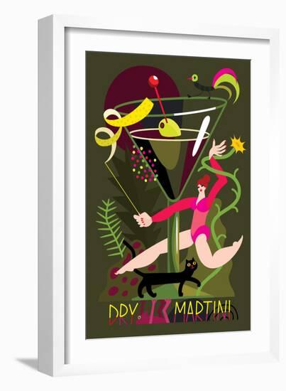 Dry Martini, 2017-Yuliya Drobova-Framed Giclee Print