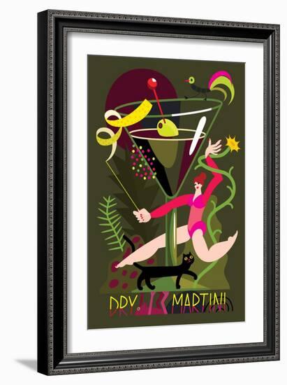 Dry Martini, 2017-Yuliya Drobova-Framed Giclee Print