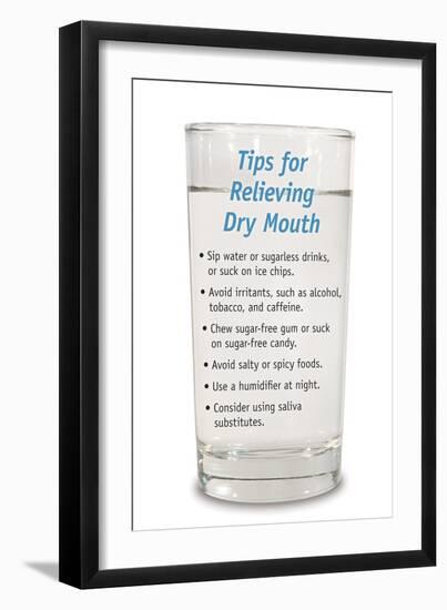 Dry Mouth? Don’t Delay Treatment-Science Source-Framed Giclee Print