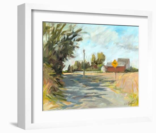 Dry Slough Road-Kris Ekstrand-Framed Art Print