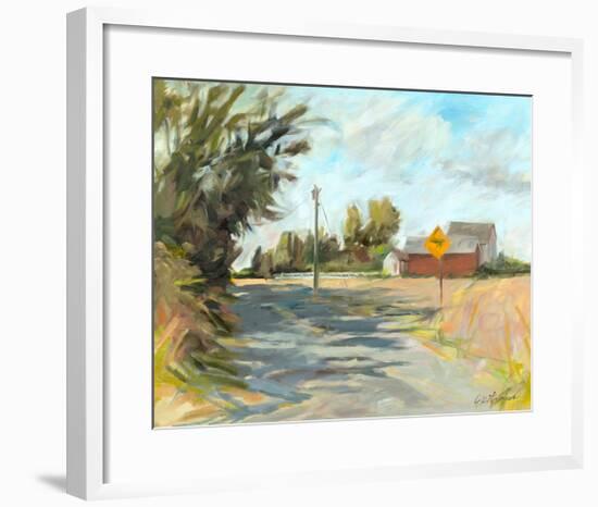 Dry Slough Road-Kris Ekstrand-Framed Art Print