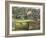 Dry Stone Wall, Gate and Stone Cottages, Snowshill Village, the Cotswolds, Gloucestershire, England-David Hughes-Framed Photographic Print