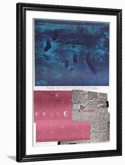 Dry Wells-Dennis Oppenheim-Framed Limited Edition