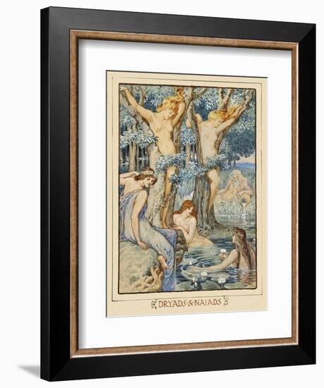 Dryads & Naiads-Walter Crane-Framed Art Print