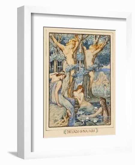 Dryads & Naiads-Walter Crane-Framed Art Print