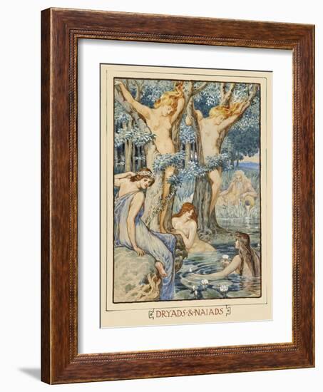 Dryads & Naiads-Walter Crane-Framed Art Print