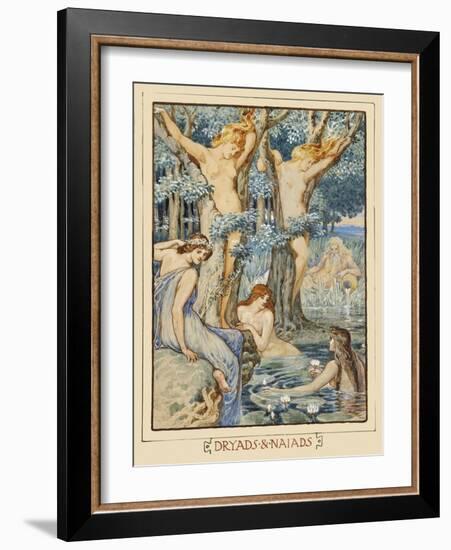 Dryads & Naiads-Walter Crane-Framed Art Print