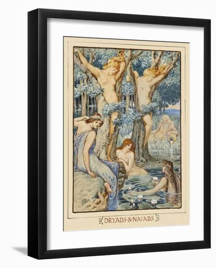 Dryads & Naiads-Walter Crane-Framed Art Print