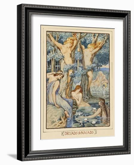 Dryads & Naiads-Walter Crane-Framed Art Print