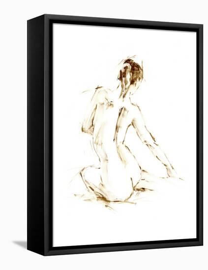 Drybrush Figure Study I-Ethan Harper-Framed Stretched Canvas