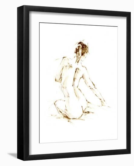 Drybrush Figure Study I-Ethan Harper-Framed Art Print